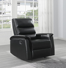 GLIDER RECLINER (BLACK), 38.00 X 39...