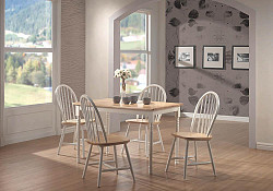                                                  							Country Rectangular Dining Table, 2...
                                                						 