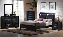                                                  							Briana Black Transitional Queen Bed...
                                                						 
