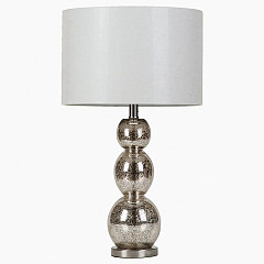                                                  							Transitional Antique Silver Lamp, 2...
                                                						 