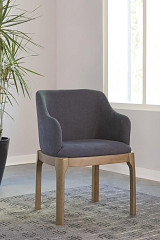 Arm Chair, Grey Oak, 23.00 X 21.75 ...
