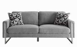                                                  							Stellan Contemporary Grey Sofa, 77....
                                                						 