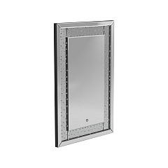                                                  							LED Wall Mirror, Silver/Blk, 47.25 ...
                                                						 