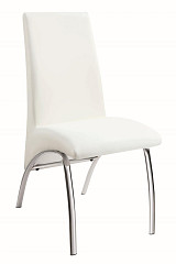                                                  							Contemporary White Dining Chair (Pa...
                                                						 