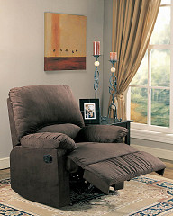                                                  							Casual Chocolate Motion Recliner - ...
                                                						 