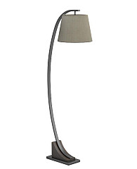                                                  							Floor Lamp, Oat/Brn/Orb, 22.00 X 13...
                                                						 