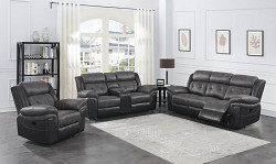                                                  							Motion Loveseat (Charcoal / Black) ...
                                                						 