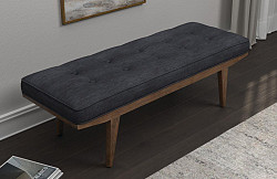                                                  							Charcoal Accent Bench, 50.00 X 18.0...
                                                						 