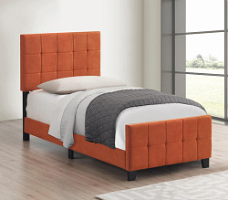                                                  							Orange/Black Twin Bed, 43.00 X 82.7...
                                                						 