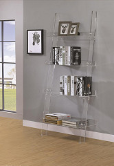                                                  							Amaturo Clear Acrylic Ladder Bookca...
                                                						 