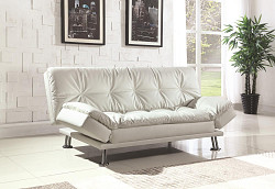                                                  							Dilleston Contemporary White Sofa B...
                                                						 