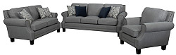                                                  							Sofa, Grey, 86.50 X 37.50 X 35.75"H
                                                						 