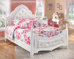                                                  							Exquisite Full Poster Bed
                                                						 