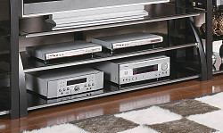 Contemporary Matte Black/SIlver TV ...