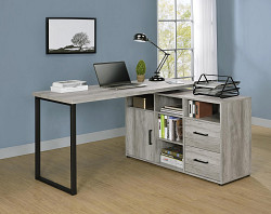                                                  							L-Shape Desk (Grey Driftwood) 55.00...
                                                						 