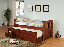                                                  							Transitional Cherry Twin Daybed, 79...
                                                						 