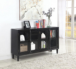                                                  							Transitional Black Accent Cabinet, ...
                                                						 