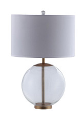                                                  							White and Clear Table Lamp, 17.00 X...
                                                						 