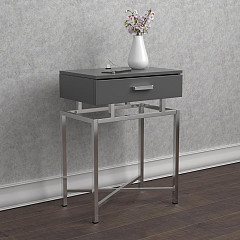                                                  							Accent Table (Grey High Gloss) 18.0...
                                                						 