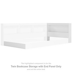                                                  							Piperton Twin Bookcase Storage with...
                                                						 