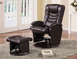 Casual Brown/Black Faux Leather Rec...