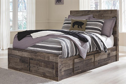 Derekson Full Panel Bed with 6 Stor...