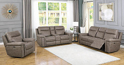 Dual Power Sofa, Taupe, 91.25 X 40....