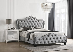                                                  							Cal King Bed, Silver Grey, 80.75"Ã...
                                                						 