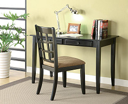 Casual Black Desk Set, 48.00 X 24.0...