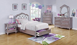 Caroline Metallic Lilac Full Storag...