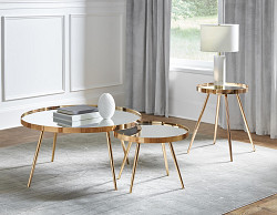                                                  							END TABLE,
 Gold, 17.75"DIA X 23.25...
                                                						 