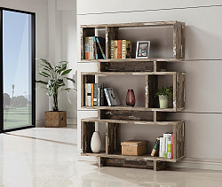                                                  							Rustic Salvaged Cabin Bookcase, 47....
                                                						 