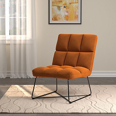                                                  							Accent Chair, Burnt Orange 24.00 X ...
                                                						 
