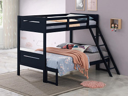                                                  							Twin/Full Bunk Bed (Blue) - Hot Buy...
                                                						 