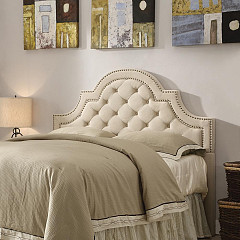 Ojai Traditional Beige Upholstered ...