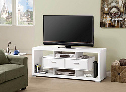 Modern White TV Console, 59.00 X 15...
