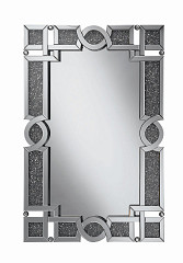                                                  							Ornate Silver Wall Mirror, 31.50 X ...
                                                						 