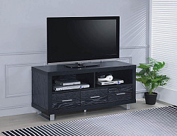 Contemporary Black Oak 48" TV Conso...