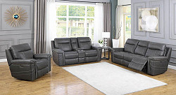                                                  							Dual Power Loveseat W/Console, Grey...
                                                						 