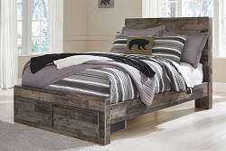 Derekson Full Panel Bed with 2 Stor...