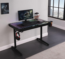                                                  							Black Gaming Desk, Hot Buy, 43.25 X...
                                                						 