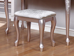 Caroline Metallic Lilac Vanity Stoo...