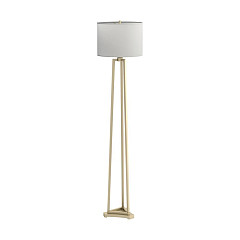                                                  							Floor Lamp, White/Gold, 16.00 X 16....
                                                						 