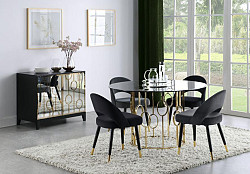                                                  							Lindsey Round Dining Table SmoKE An...
                                                						 