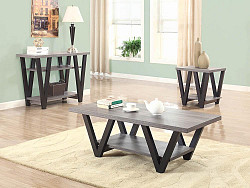 Mid-Century Modern Antique Grey/Bla...