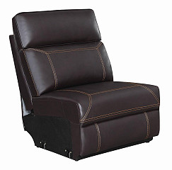                                                  							Albany Brown Armless Chair, 30.75 X...
                                                						 