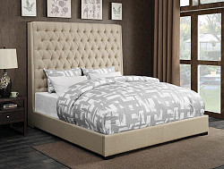                                                  							Camille Cream Upholstered Queen Bed...
                                                						 