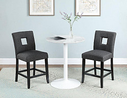                                                  							30"Dia Round Counter Table, White, ...
                                                						 