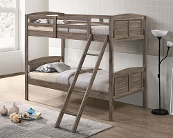                                                  							Flynn T/T Bunk Bed, Weathered Brown...
                                                						 