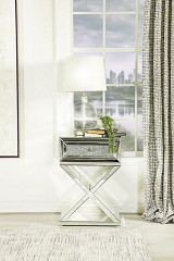                                                  							Accent Table, Mirror, 17.75 X 13.75...
                                                						 